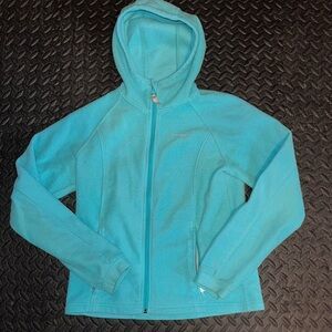 Children's Blue Hooded Fleece Jacket